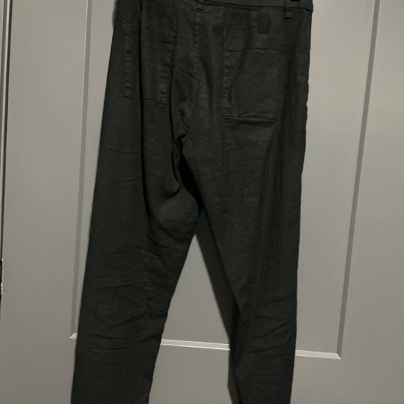 Frank & Eileen Kinsale Performance Linen Pants In Black - Picture 6 of 6